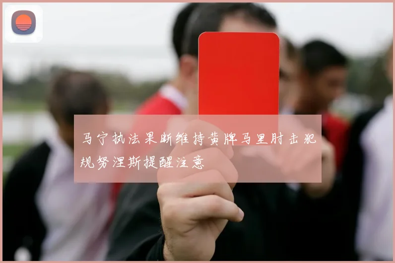 马宁执法果断维持黄牌马里肘击犯规努涅斯提醒注意